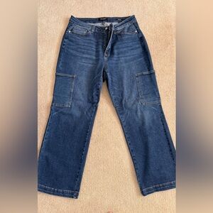 Judy Blue Wide Leg Dark Blue Jeans